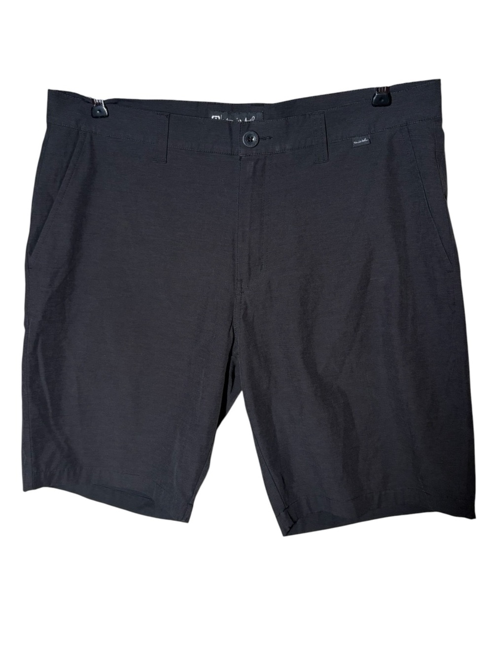 Travis Mathew Dark Gray Flat Front Performance Shorts 35